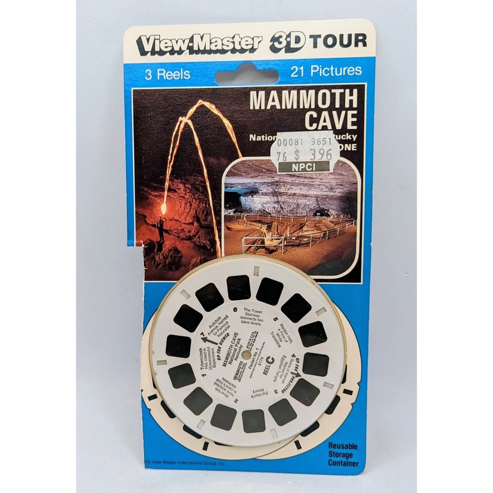 Vintage View-Master 3D Mammoth Cave National Park Kentucky 3 Reels
